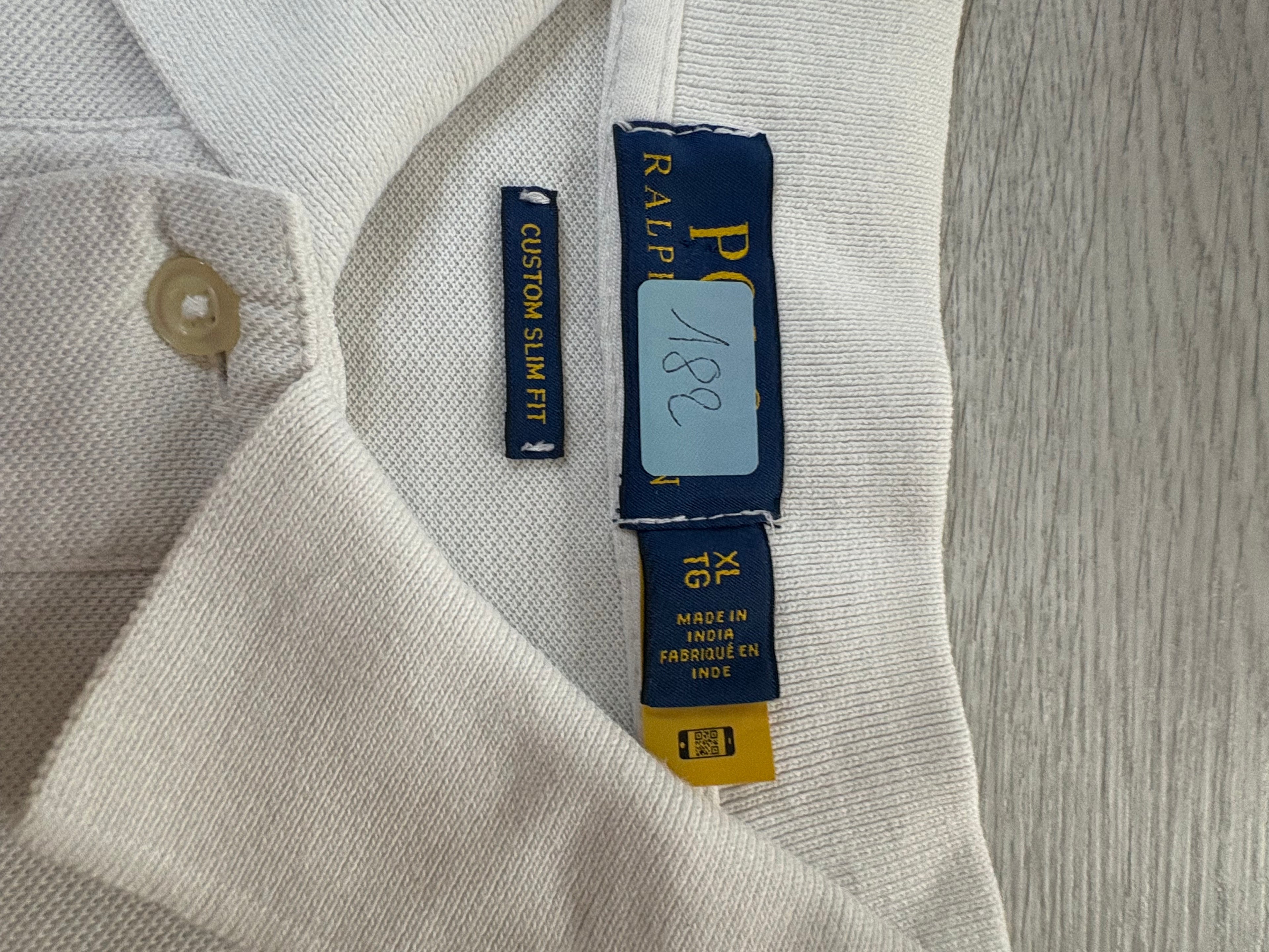 Polo Ralph Lauren Blanc Jaune Bleu Taille XL