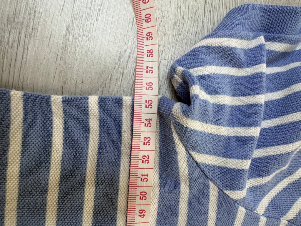 Polo Ralph Lauren Rayé Blanc et Bleu Taille L