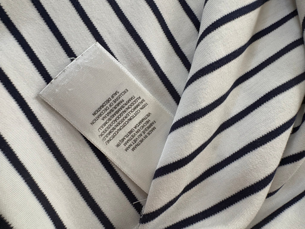 Polo Ralph Lauren Marinière Blanc et Noir Taille XL