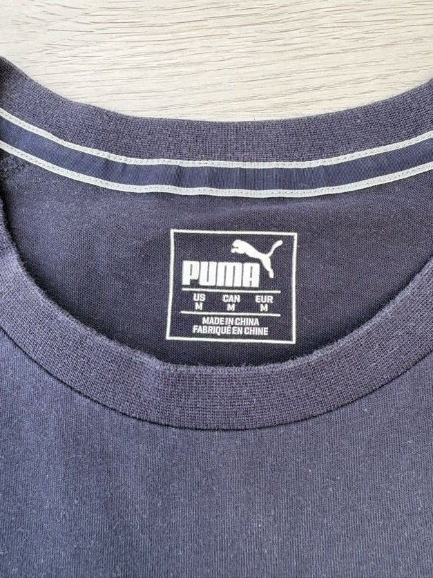 T-shirt Puma homme taille M bleu marine