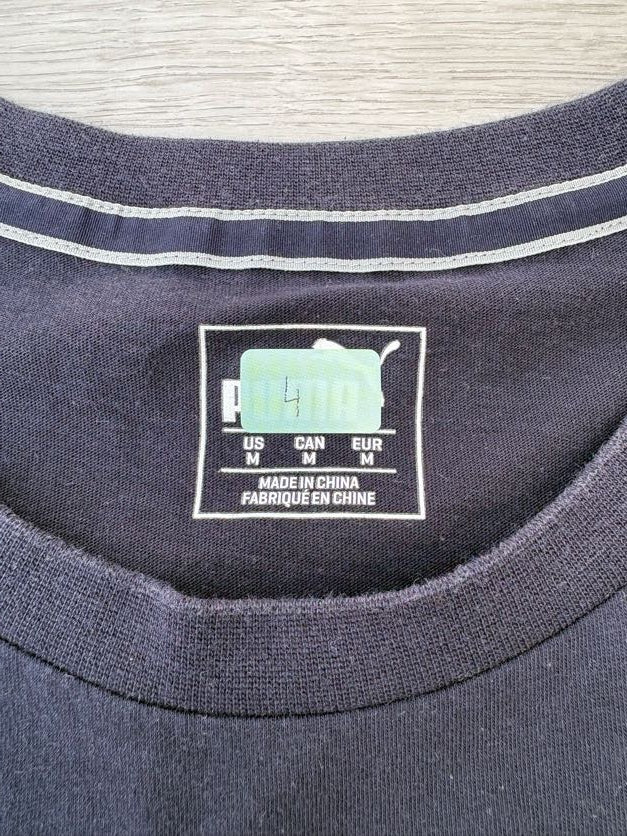 T-shirt Puma homme taille M bleu marine