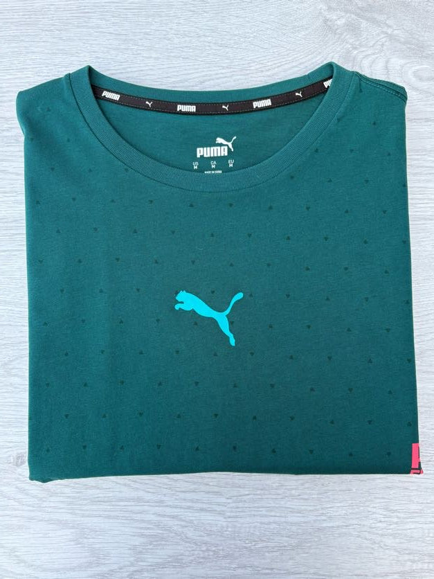 T-shirt puma homme taille M vert
