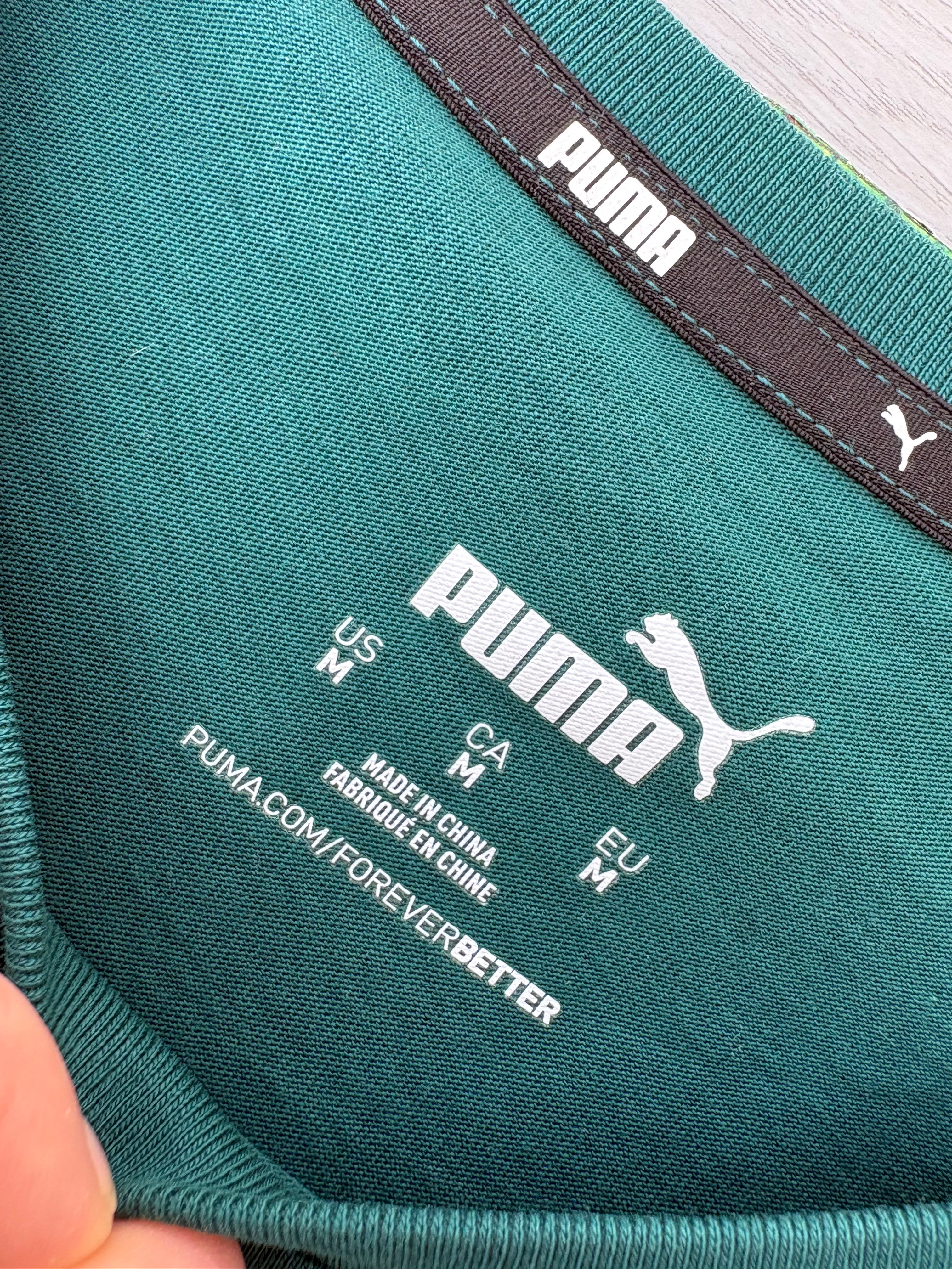 T-shirt puma homme taille M vert