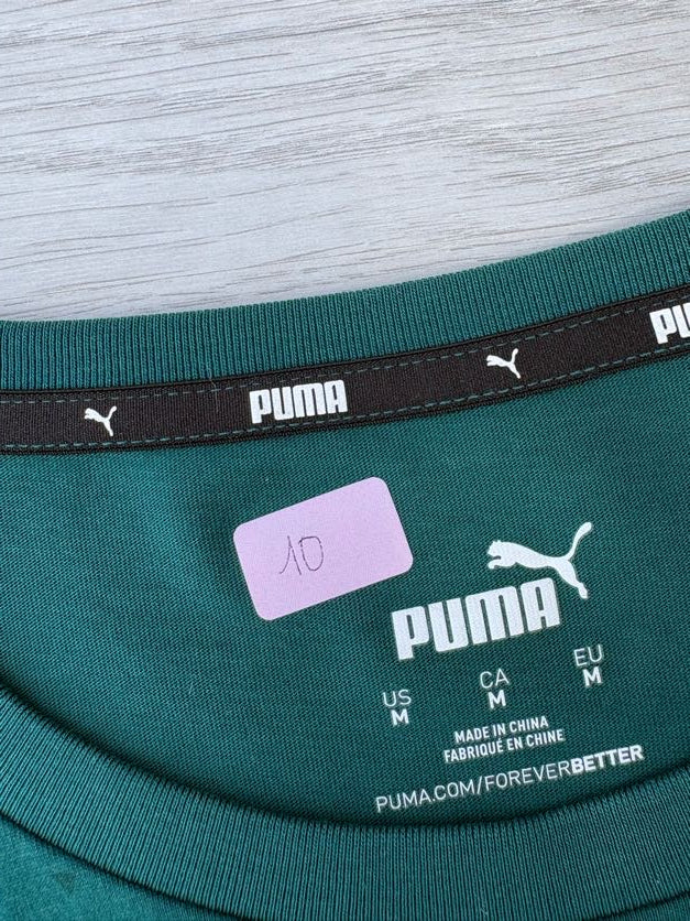 T-shirt puma homme taille M vert