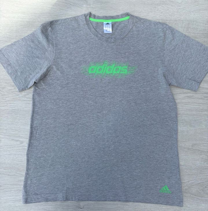 T-shirt adidas homme taille L gris