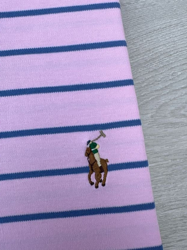 Polo Ralph Lauren Homme Taille XL Rayé Rose et Bleu