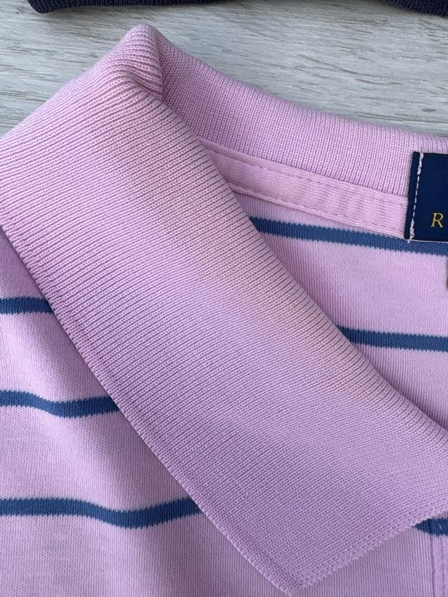Polo Ralph Lauren Homme Taille XL Rayé Rose et Bleu