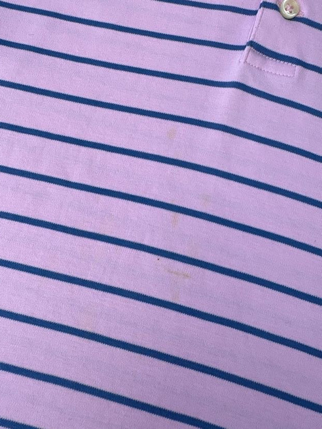 Polo Ralph Lauren Homme Taille XL Rayé Rose et Bleu