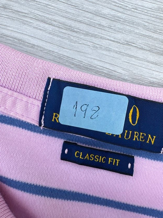 Polo Ralph Lauren Homme Taille XL Rayé Rose et Bleu