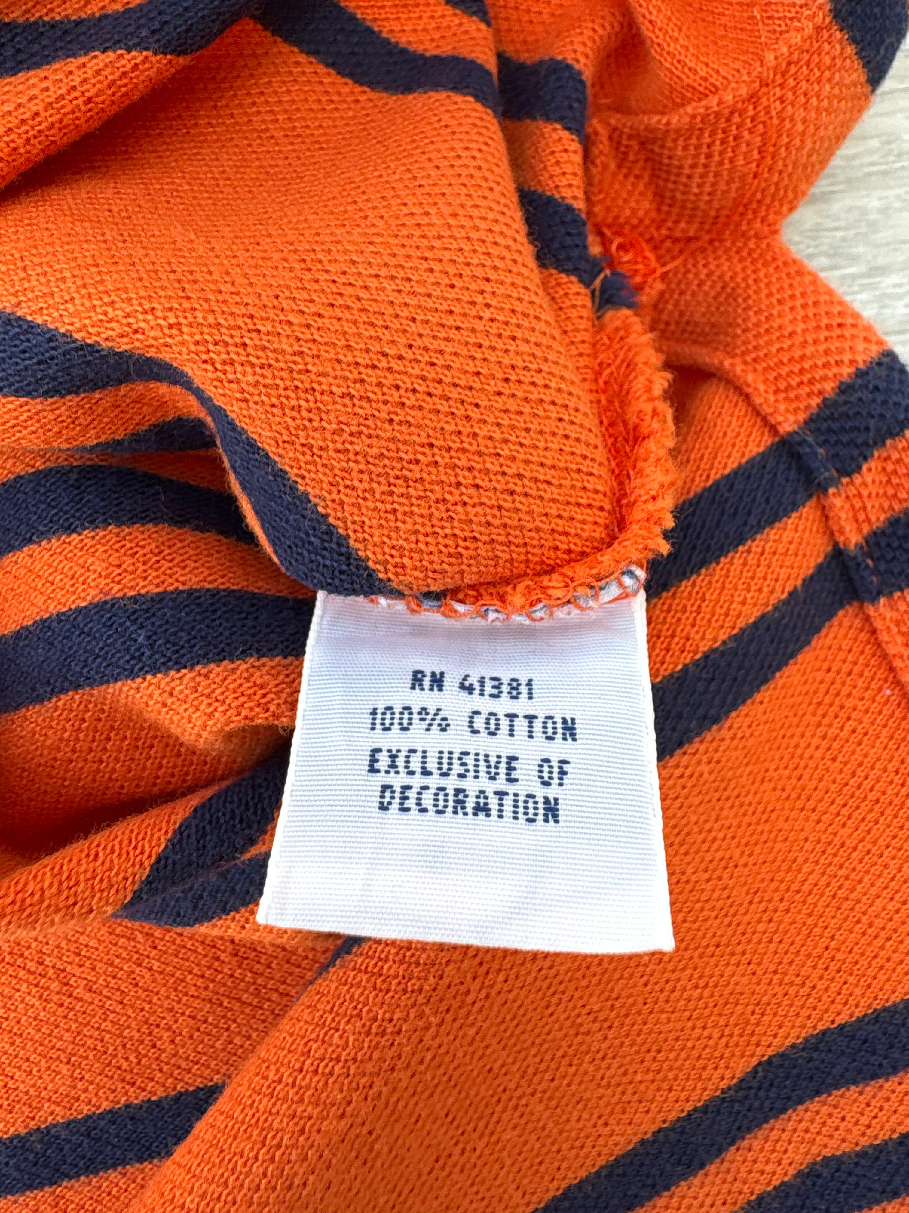 Polo Ralph Lauren Homme Rayé Orange Taille XL